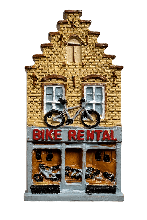 Ghent Bike Shop magnet from Belgium