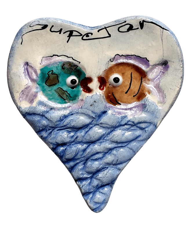 Kissing Fish magnet from Croatia