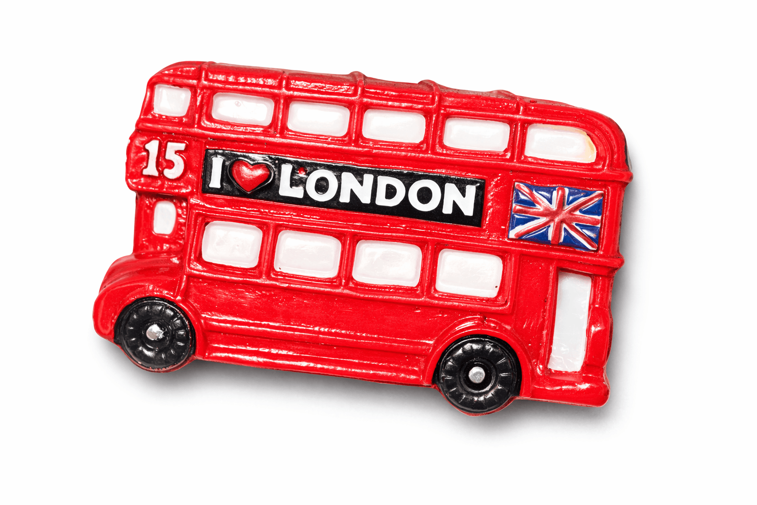 Red Double-Decker Bus magnet from United Kingdom