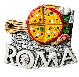 Roma Pizza magnet from Italy