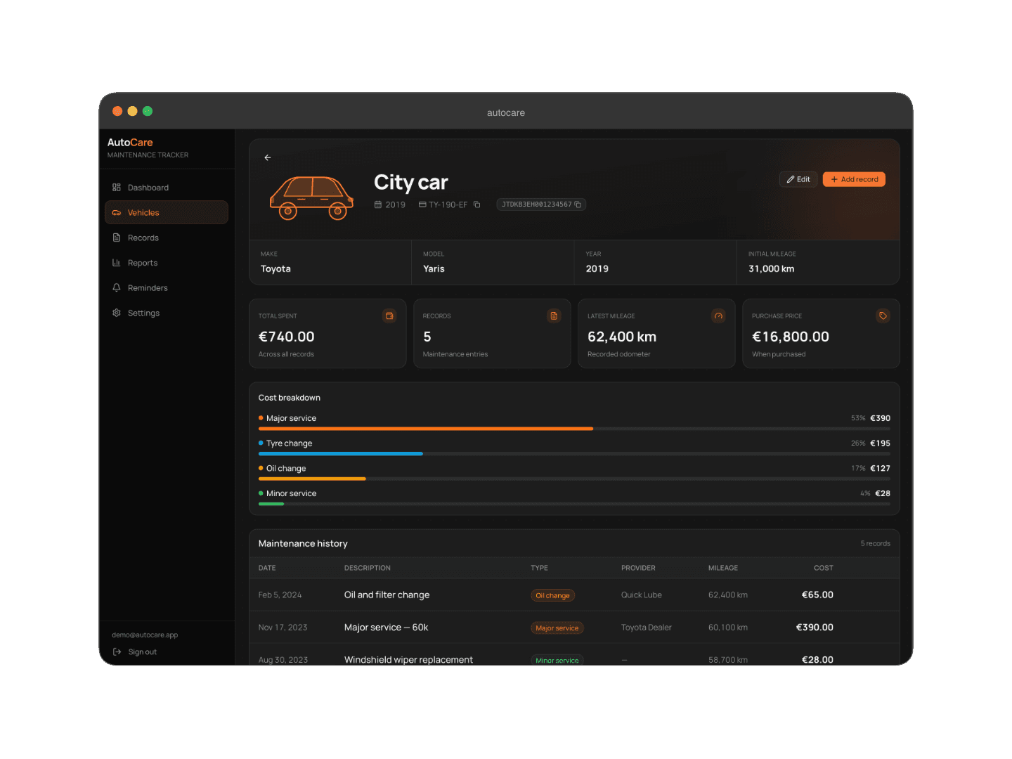 Autocare screenshot 5