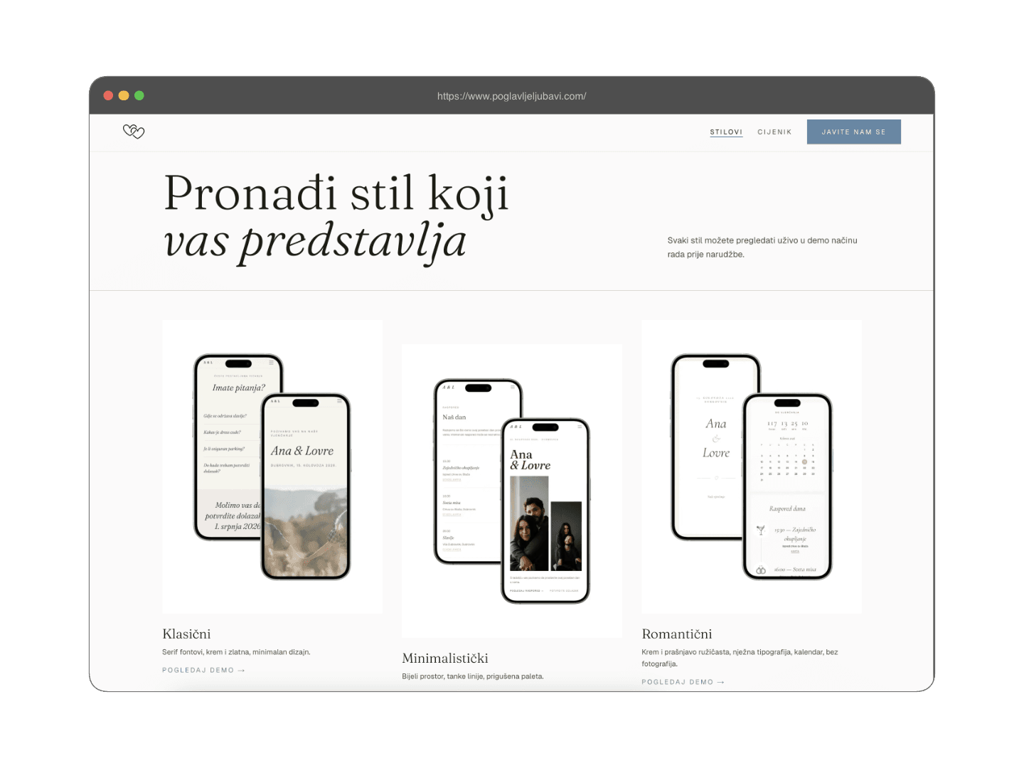 Poglavlje ljubavi templates